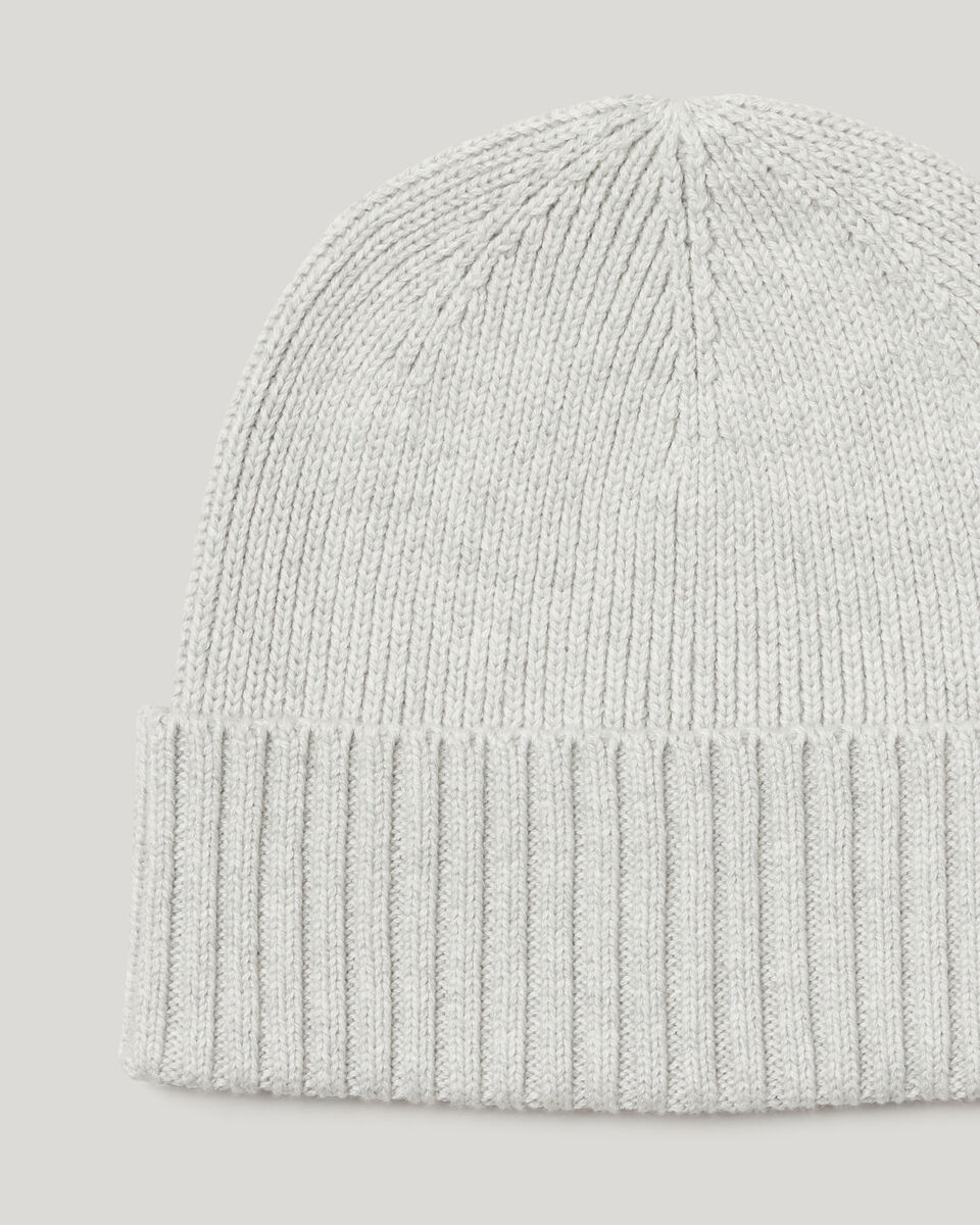 Knitted Beanie, Grey, hi-res